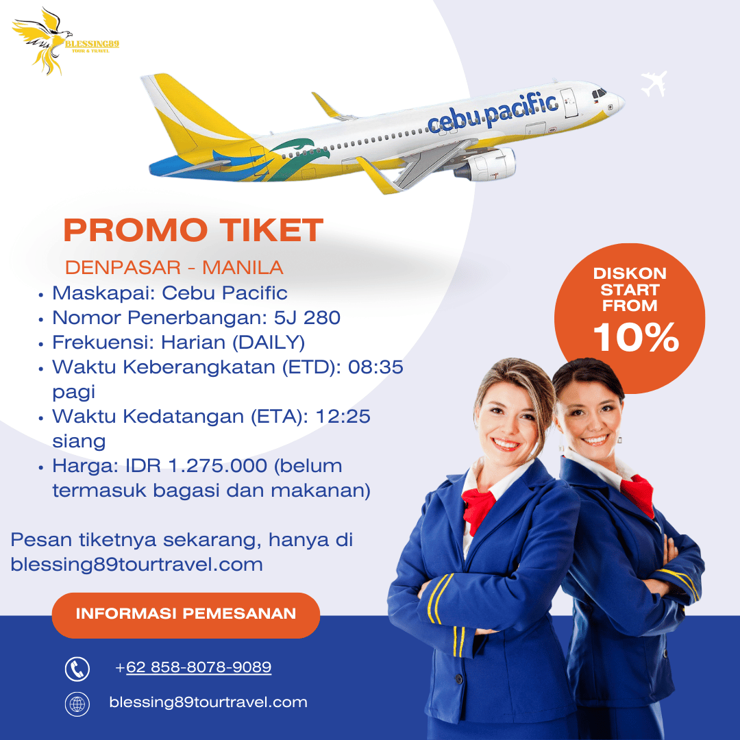 Promo Tikiet Pesawat Denpasar - Manila